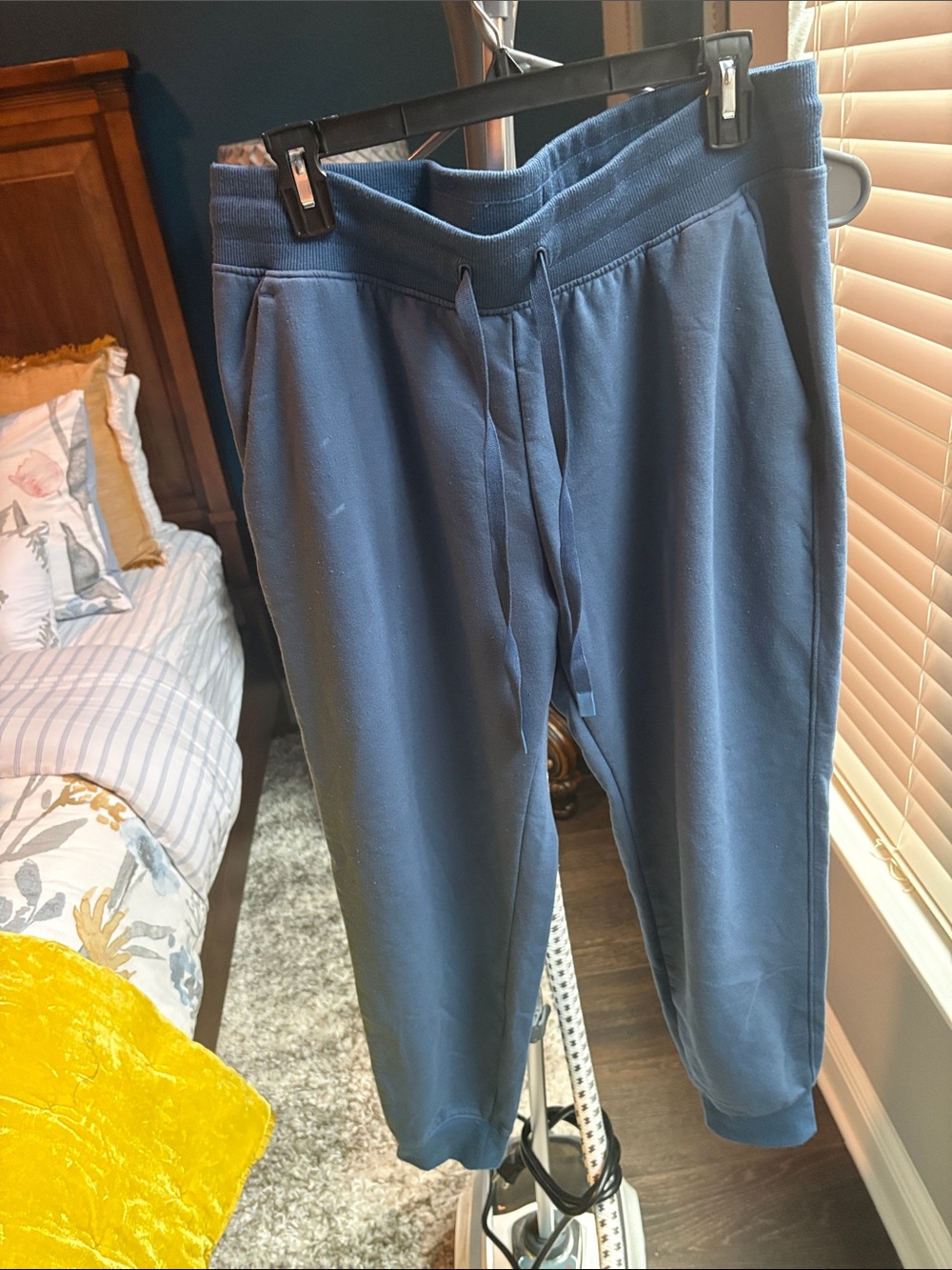 Women Navy Blue Jogger Sweatpants - Casual Drawstring Pants